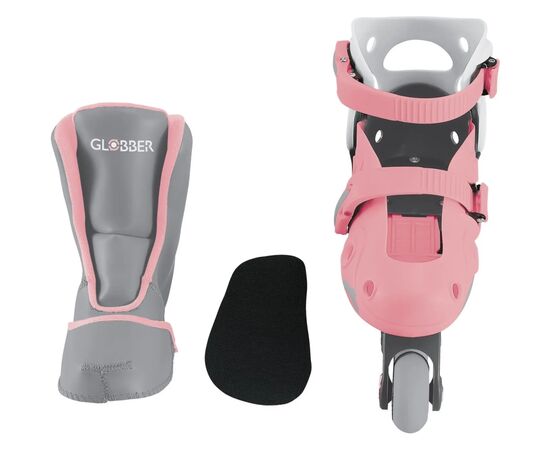Роликовые коньки Globber 2в1 пастельно-рожеві р.26-29, до 20кг, 3+ (780-210), изображение 6 Роликовые коньки Globber 2в1 пастельно-рожеві р.26-29, до 20кг, 3+ (780-210), изображение 6