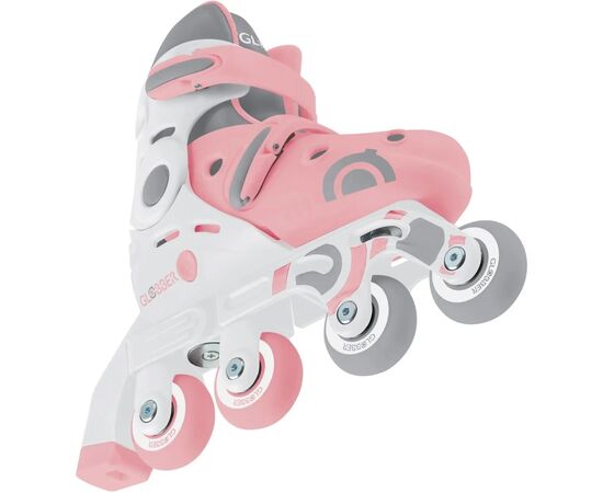 Роликовые коньки Globber 2в1 пастельно-рожеві р.26-29, до 20кг, 3+ (780-210), изображение 9 Роликовые коньки Globber 2в1 пастельно-рожеві р.26-29, до 20кг, 3+ (780-210), изображение 9