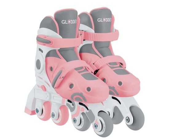 Роликовые коньки Globber 2в1 пастельно-рожеві р.26-29, до 20кг, 3+ (780-210)