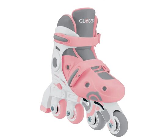 Роликовые коньки Globber 2в1 пастельно-рожеві р.30-33, до 60кг, 5+ (783-210), изображение 3 Роликовые коньки Globber 2в1 пастельно-рожеві р.30-33, до 60кг, 5+ (783-210), изображение 3