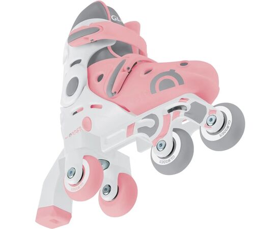 Роликовые коньки Globber 2в1 пастельно-рожеві р.30-33, до 60кг, 5+ (783-210), изображение 7 Роликовые коньки Globber 2в1 пастельно-рожеві р.30-33, до 60кг, 5+ (783-210), изображение 7