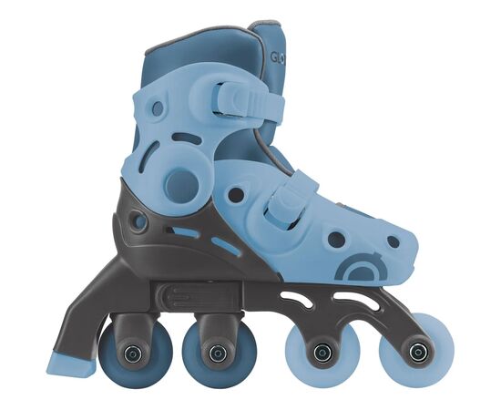 Роликовые коньки Globber 2в1 сіро-сині р.30-33, до 60кг, 5+ (783-200), изображение 10 Роликовые коньки Globber 2в1 сіро-сині р.30-33, до 60кг, 5+ (783-200), изображение 10