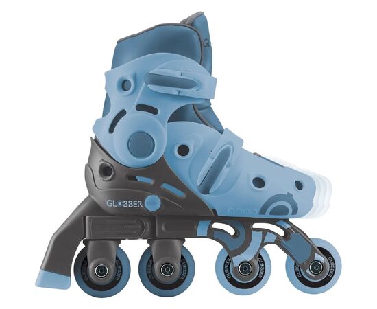 Роликовые коньки Globber 2в1 сіро-сині р.30-33, до 60кг, 5+ (783-200), изображение 5 Роликовые коньки Globber 2в1 сіро-сині р.30-33, до 60кг, 5+ (783-200), изображение 5