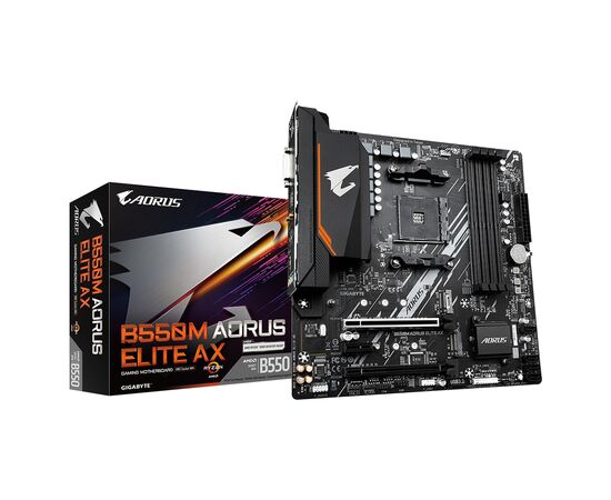 Материнская плата GIGABYTE B550M AORUS ELITE AX, изображение 5 Материнская плата GIGABYTE B550M AORUS ELITE AX, изображение 5