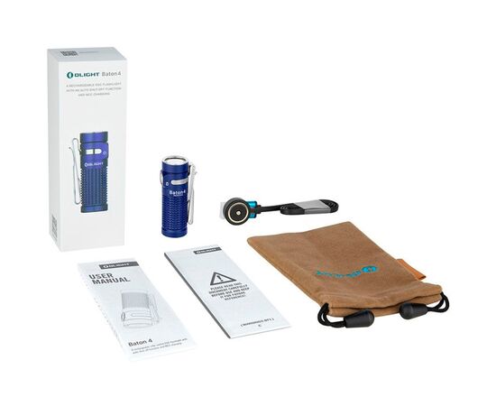 Фонарь Olight Baton 4 Regal Blue, изображение 7 Фонарь Olight Baton 4 Regal Blue, изображение 7