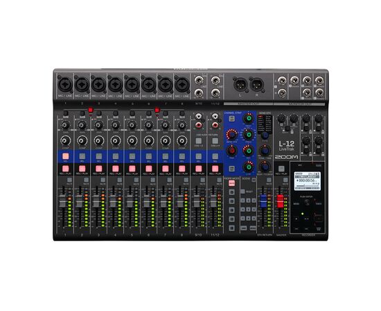 Мікшерний пульт ZOOM LiveTrak L-12 (284361), зображення 2 Мікшерний пульт ZOOM LiveTrak L-12 (284361), зображення 2