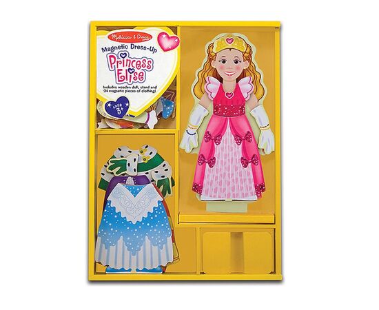 Развивающая игрушка Melissa&Doug Магнитная одевалка Принцесса Элиза (MD13553), изображение 2 Развивающая игрушка Melissa&Doug Магнитная одевалка Принцесса Элиза (MD13553), изображение 2