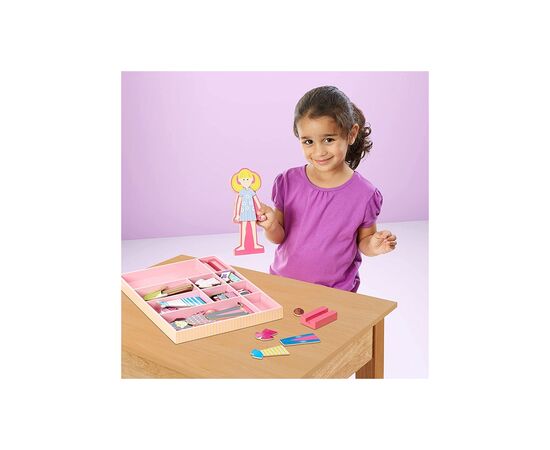 Развивающая игрушка Melissa&Doug Магнитная одевалка средняя Эбби и Эмма (MD14940), изображение 2 Развивающая игрушка Melissa&Doug Магнитная одевалка средняя Эбби и Эмма (MD14940), изображение 2