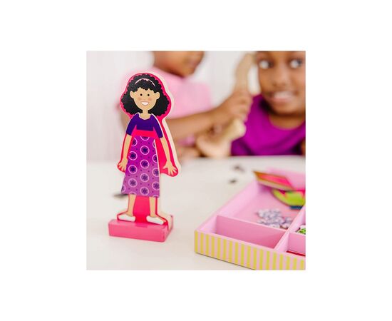 Развивающая игрушка Melissa&Doug Магнитная одевалка средняя Эбби и Эмма (MD14940), изображение 6 Развивающая игрушка Melissa&Doug Магнитная одевалка средняя Эбби и Эмма (MD14940), изображение 6