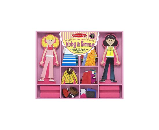 Развивающая игрушка Melissa&Doug Магнитная одевалка средняя Эбби и Эмма (MD14940) Развивающая игрушка Melissa&Doug Магнитная одевалка средняя Эбби и Эмма (MD14940)