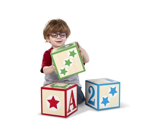 Кубики Melissa&Doug Набор из 3-х больших деревянных кубиков (MD30543), изображение 2 Кубики Melissa&Doug Набор из 3-х больших деревянных кубиков (MD30543), изображение 2