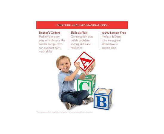 Кубики Melissa&Doug Набор из 3-х больших деревянных кубиков (MD30543), изображение 4 Кубики Melissa&Doug Набор из 3-х больших деревянных кубиков (MD30543), изображение 4