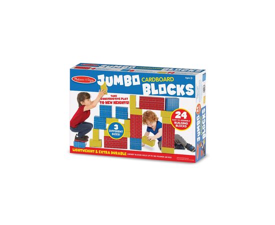 Кубики Melissa&Doug Набор картонных блоков, 24 штуки (MD2783), изображение 5 Кубики Melissa&Doug Набор картонных блоков, 24 штуки (MD2783), изображение 5