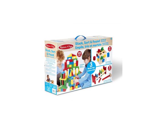Развивающая игрушка Melissa&Doug МЕГА-набор Кубики/Сортер/Стучалка (MD93685), изображение 7 Развивающая игрушка Melissa&Doug МЕГА-набор Кубики/Сортер/Стучалка (MD93685), изображение 7