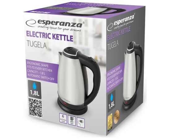 Електрочайник Esperanza EKK104X, зображення 2