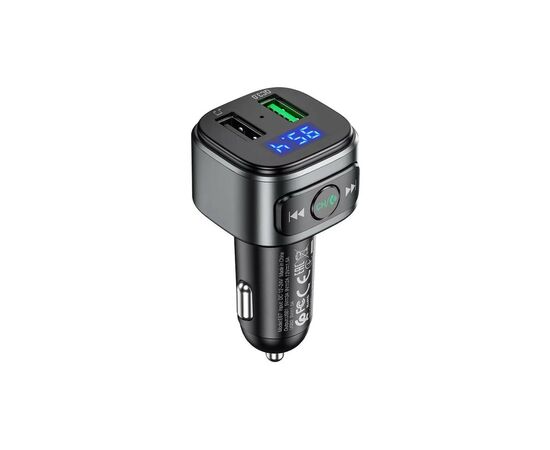 FM модулятор HOCO E67, Black, Box, изображение 2 FM модулятор HOCO E67, Black, Box, изображение 2