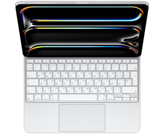 Чехол для планшета Apple Magic Keyboard for iPad Pro 13inch (M4) - Ukrainian - White,Model A2974 (MWR43UA/A)