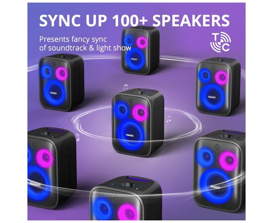 Акустическая система Tronsmart Halo 200 + 2 MIcs Black (968233), изображение 11 Акустическая система Tronsmart Halo 200 + 2 MIcs Black (968233), изображение 11