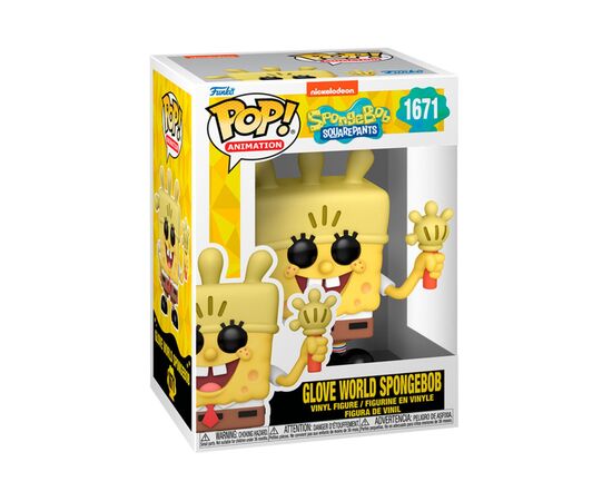 Фигурка Funko Pop Губка Боб с перчаткой-фонариком (75734), изображение 3 Фигурка Funko Pop Губка Боб с перчаткой-фонариком (75734), изображение 3