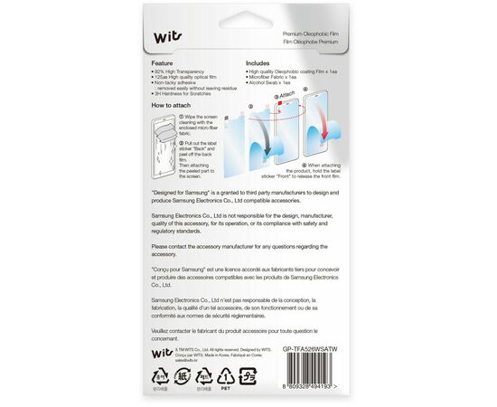 Плівка захисна Samsung 3H Galaxy A52 (A525) Transparent (GP-TFA526WSATW), зображення 3 Плівка захисна Samsung 3H Galaxy A52 (A525) Transparent (GP-TFA526WSATW), зображення 3