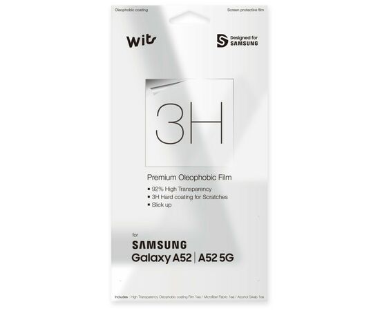 Пленка защитная Samsung 3H Galaxy A52 (A525) Transparent (GP-TFA526WSATW)