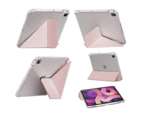 Чехол для планшета BeCover Ultra Slim Origami Transparent Apple Pencil Apple iPad Air (4/5) 2020/2022 10.9" Pink (711104), изображение 3 Чехол для планшета BeCover Ultra Slim Origami Transparent Apple Pencil Apple iPad Air (4/5) 2020/2022 10.9" Pink (711104), изображение 3