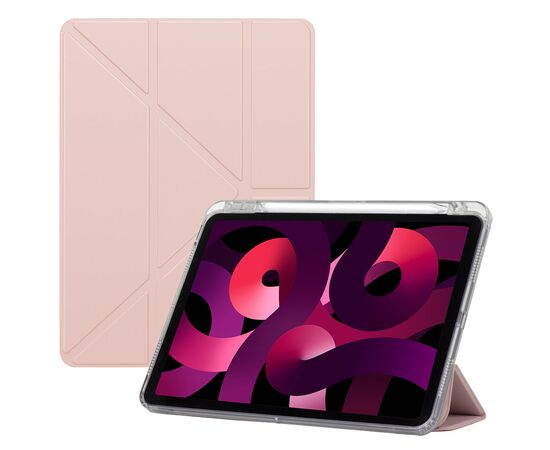 Чехол для планшета BeCover Ultra Slim Origami Transparent Apple Pencil Apple iPad Air (4/5) 2020/2022 10.9" Pink (711104)