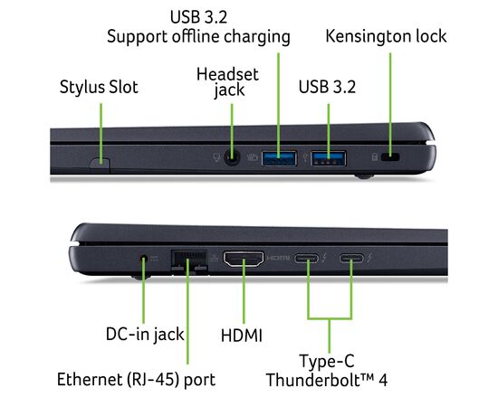 Ноутбук Acer TravelMate Spin P4 TMP414RN-52-50KG (NX.VW8EU.006), изображение 12 Ноутбук Acer TravelMate Spin P4 TMP414RN-52-50KG (NX.VW8EU.006), изображение 12