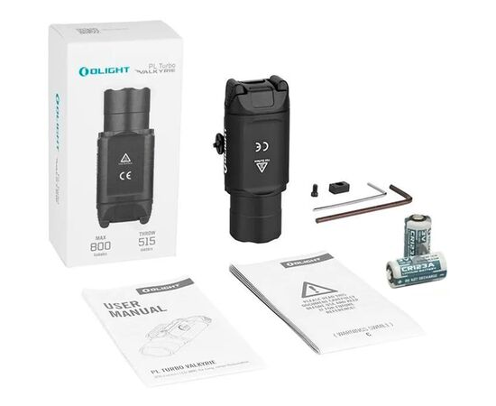 Фонарь Olight PL Turbo Valkyrie Black (PL Turbo Valkyrie), изображение 9 Фонарь Olight PL Turbo Valkyrie Black (PL Turbo Valkyrie), изображение 9