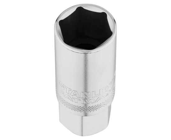 Головка торцевая Stanley 1/4", 21 мм, шестигранная, удлиненная (FMMT17968-0), изображение 2 Головка торцевая Stanley 1/4", 21 мм, шестигранная, удлиненная (FMMT17968-0), изображение 2