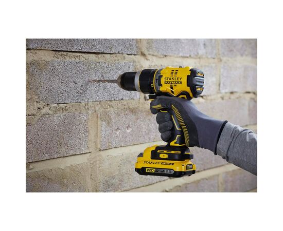 Шуруповерт Stanley эFatMax ударный, Li-lon 18В, 2.0 Ач, 80 Нм, 0-600 / 2100 об/мин, (SFMCD721D2K), изображение 12 Шуруповерт Stanley эFatMax ударный, Li-lon 18В, 2.0 Ач, 80 Нм, 0-600 / 2100 об/мин, (SFMCD721D2K), изображение 12