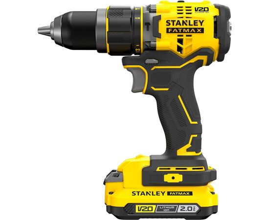 Шуруповерт Stanley эFatMax ударный, Li-lon 18В, 2.0 Ач, 80 Нм, 0-600 / 2100 об/мин, (SFMCD721D2K), изображение 3 Шуруповерт Stanley эFatMax ударный, Li-lon 18В, 2.0 Ач, 80 Нм, 0-600 / 2100 об/мин, (SFMCD721D2K), изображение 3