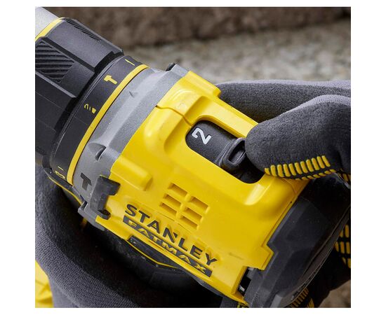 Шуруповерт Stanley эFatMax ударный, Li-lon 18В, 2.0 Ач, 80 Нм, 0-600 / 2100 об/мин, (SFMCD721D2K), изображение 5 Шуруповерт Stanley эFatMax ударный, Li-lon 18В, 2.0 Ач, 80 Нм, 0-600 / 2100 об/мин, (SFMCD721D2K), изображение 5