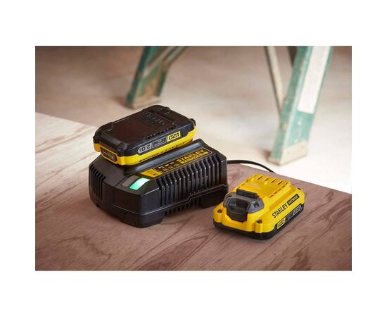 Шуруповерт Stanley эFatMax ударный, Li-lon 18В, 2.0 Ач, 80 Нм, 0-600 / 2100 об/мин, (SFMCD721D2K), изображение 9 Шуруповерт Stanley эFatMax ударный, Li-lon 18В, 2.0 Ач, 80 Нм, 0-600 / 2100 об/мин, (SFMCD721D2K), изображение 9