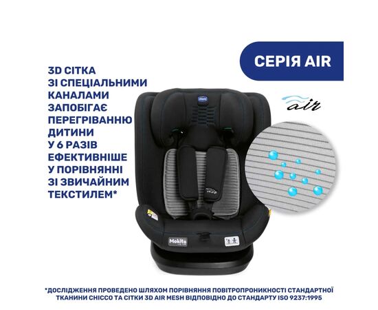 Автокресло Chicco Mokita Air i-Size Черное (87034.72), изображение 2 Автокресло Chicco Mokita Air i-Size Черное (87034.72), изображение 2