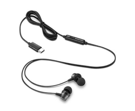Наушники Lenovo USB-C Wired In-Ear Headphone Black (4XD1J77351), изображение 4 Наушники Lenovo USB-C Wired In-Ear Headphone Black (4XD1J77351), изображение 4
