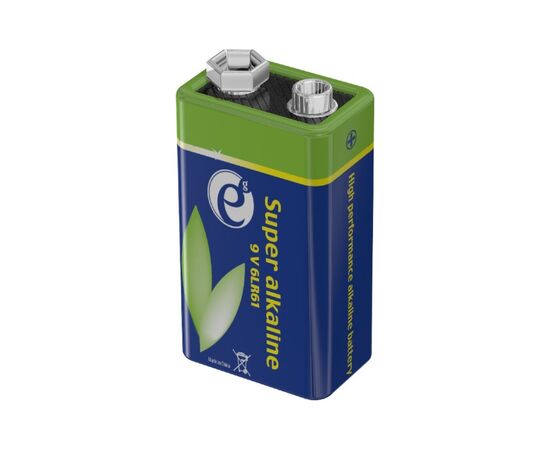 Батарейка EnerGenie Крона 6LR61 9V щелочная 1шт (EG-BA-6LR61-01)