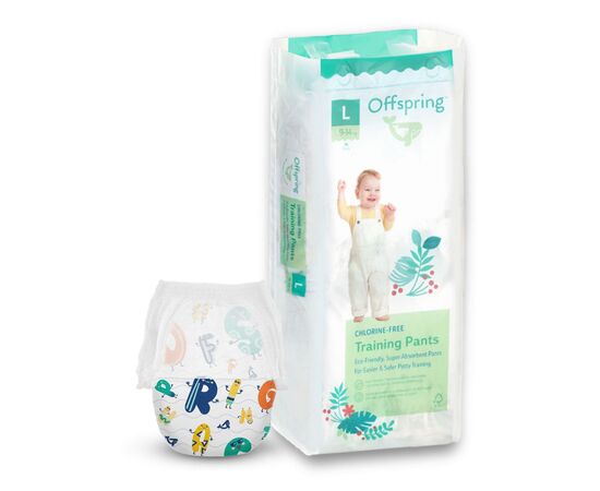 Подгузники Offspring Трусики ABC Dance размер L 9-14 кг 36 шт (DP-OI-FAP-L36P-ABC)