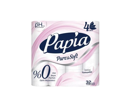 Туалетная бумага Papia 4 слоя 32 рулона (8690536024209)