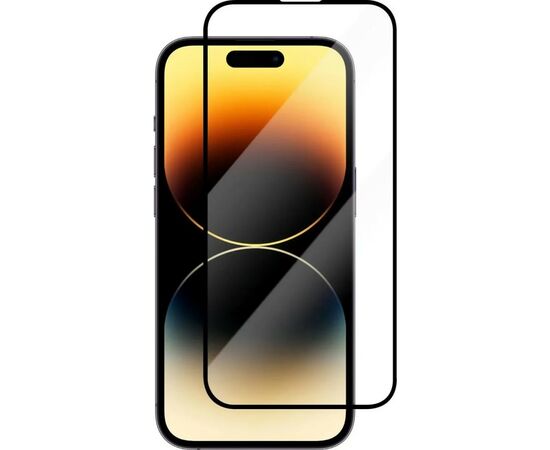 Скло захисне Lunatik Premium Tempered Glass 3D Full Cover Black for iPhone 14 Pro (1195282), зображення 2