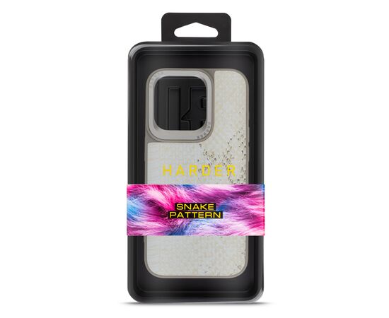 Чехол для мобильного телефона Harder Snake Pattern Apple iPhone 15 Pro White Cream (ARM76795), изображение 3 Чехол для мобильного телефона Harder Snake Pattern Apple iPhone 15 Pro White Cream (ARM76795), изображение 3