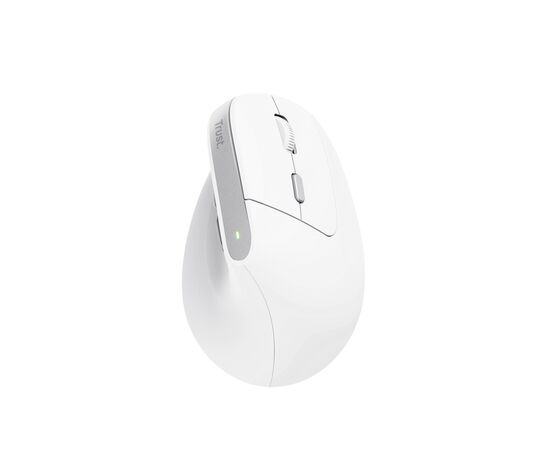 Мышка Trust Bayo II Ergonomic Wireless White (25398), изображение 2 Мышка Trust Bayo II Ergonomic Wireless White (25398), изображение 2