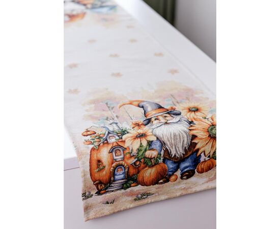 Дорожка на стол Прованс гобеленовая Тыквенные гномы 40х140 (036202), изображение 2 Дорожка на стол Прованс гобеленовая Тыквенные гномы 40х140 (036202), изображение 2