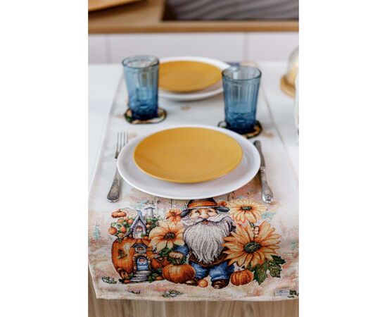 Дорожка на стол Прованс гобеленовая Тыквенные гномы 40х140 (036202), изображение 3 Дорожка на стол Прованс гобеленовая Тыквенные гномы 40х140 (036202), изображение 3