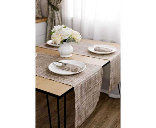 Доріжка на стіл Прованс Тереза Клітинка 40х140 (034450), зображення 4 Доріжка на стіл Прованс Тереза Клітинка 40х140 (034450), зображення 4