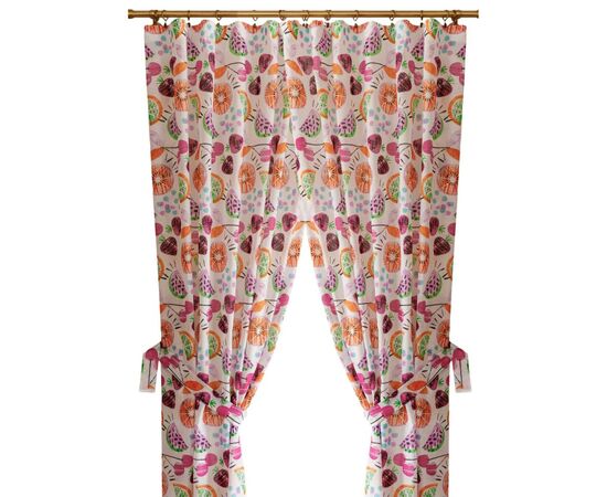 Штора Прованс комплект Violet cherries 140х170 см 2 шт (034917), зображення 2 Штора Прованс комплект Violet cherries 140х170 см 2 шт (034917), зображення 2