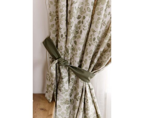 Штора Прованс комплект с подхватами Тереза листочки 136х170 см 2 шт (034460), изображение 3 Штора Прованс комплект с подхватами Тереза листочки 136х170 см 2 шт (034460), изображение 3