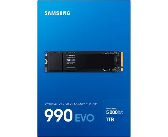 Накопитель SSD M.2 2280 1TB 990 EVO Samsung (MZ-V9E1T0BW), изображение 5 Накопитель SSD M.2 2280 1TB 990 EVO Samsung (MZ-V9E1T0BW), изображение 5