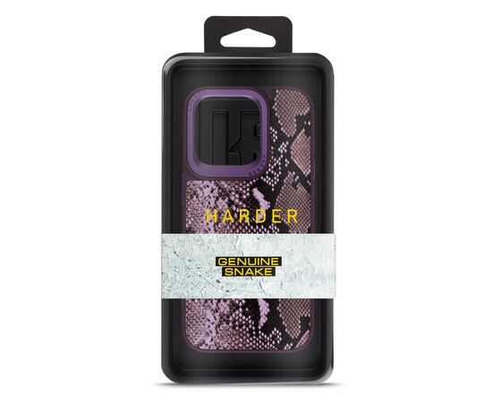 Чехол для мобильного телефона Harder Genuine Snake Apple iPhone 14 Pro Dark Purple (ARM76788), изображение 3 Чехол для мобильного телефона Harder Genuine Snake Apple iPhone 14 Pro Dark Purple (ARM76788), изображение 3