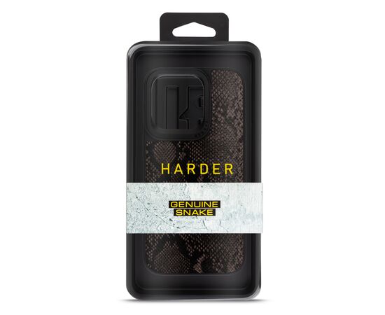 Чехол для мобильного телефона Harder Genuine Snake Apple iPhone 15 Pro Black (ARM76783), изображение 3 Чехол для мобильного телефона Harder Genuine Snake Apple iPhone 15 Pro Black (ARM76783), изображение 3
